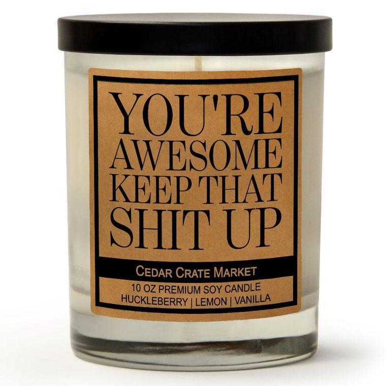 You're Awesome Candle