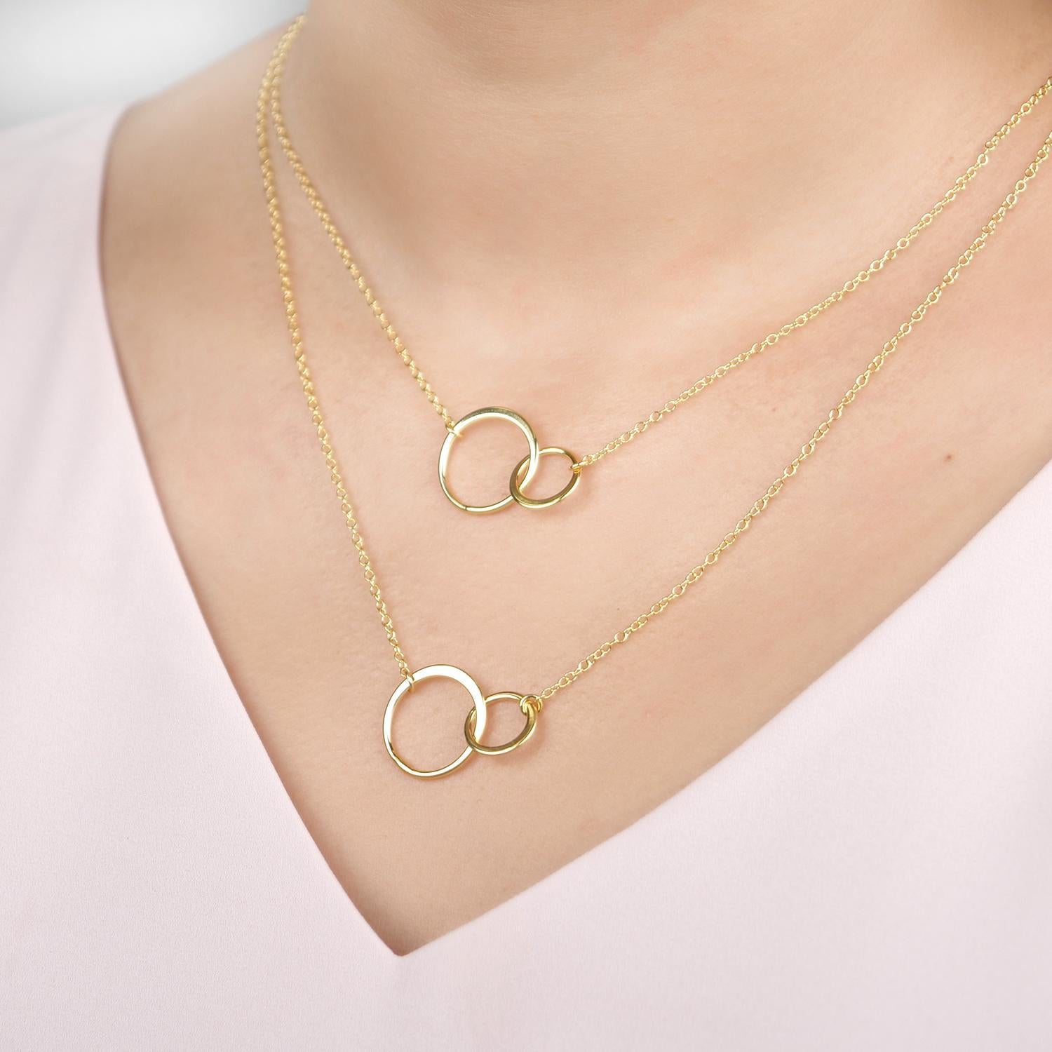 Mom Stacked Circles Necklace