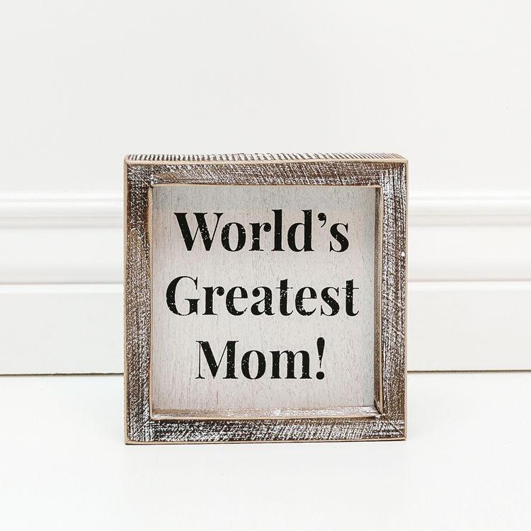 World's Greatest Mom Framed Sign