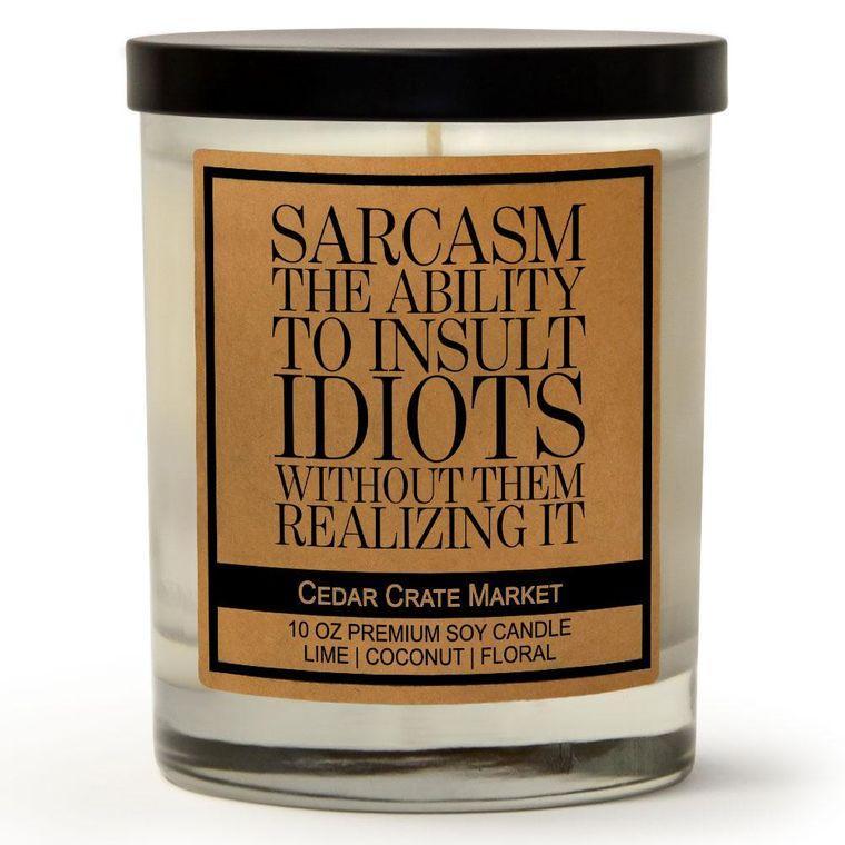 Sarcasm Candle