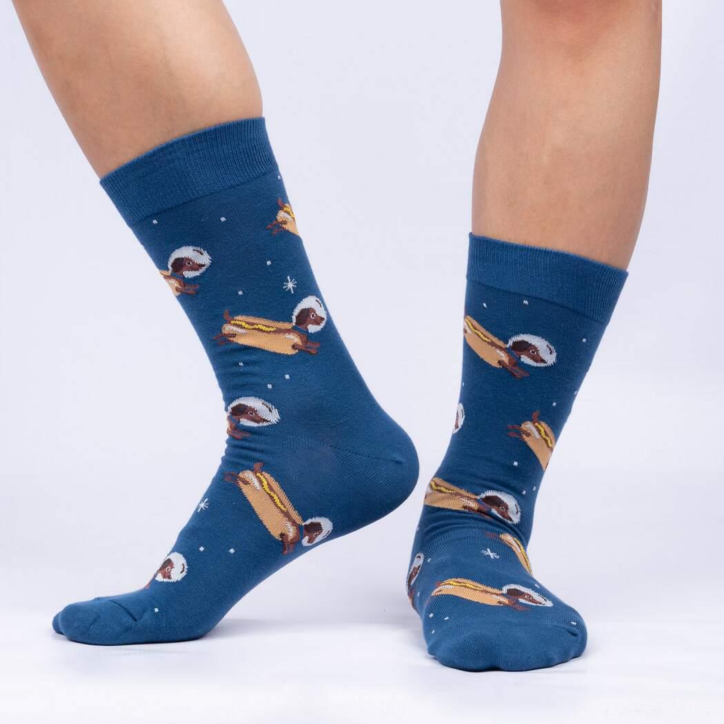 Weiner Dogs, In Space! Crew Socks