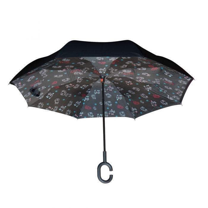 Cat Lover Topsy Turvy Umbrella