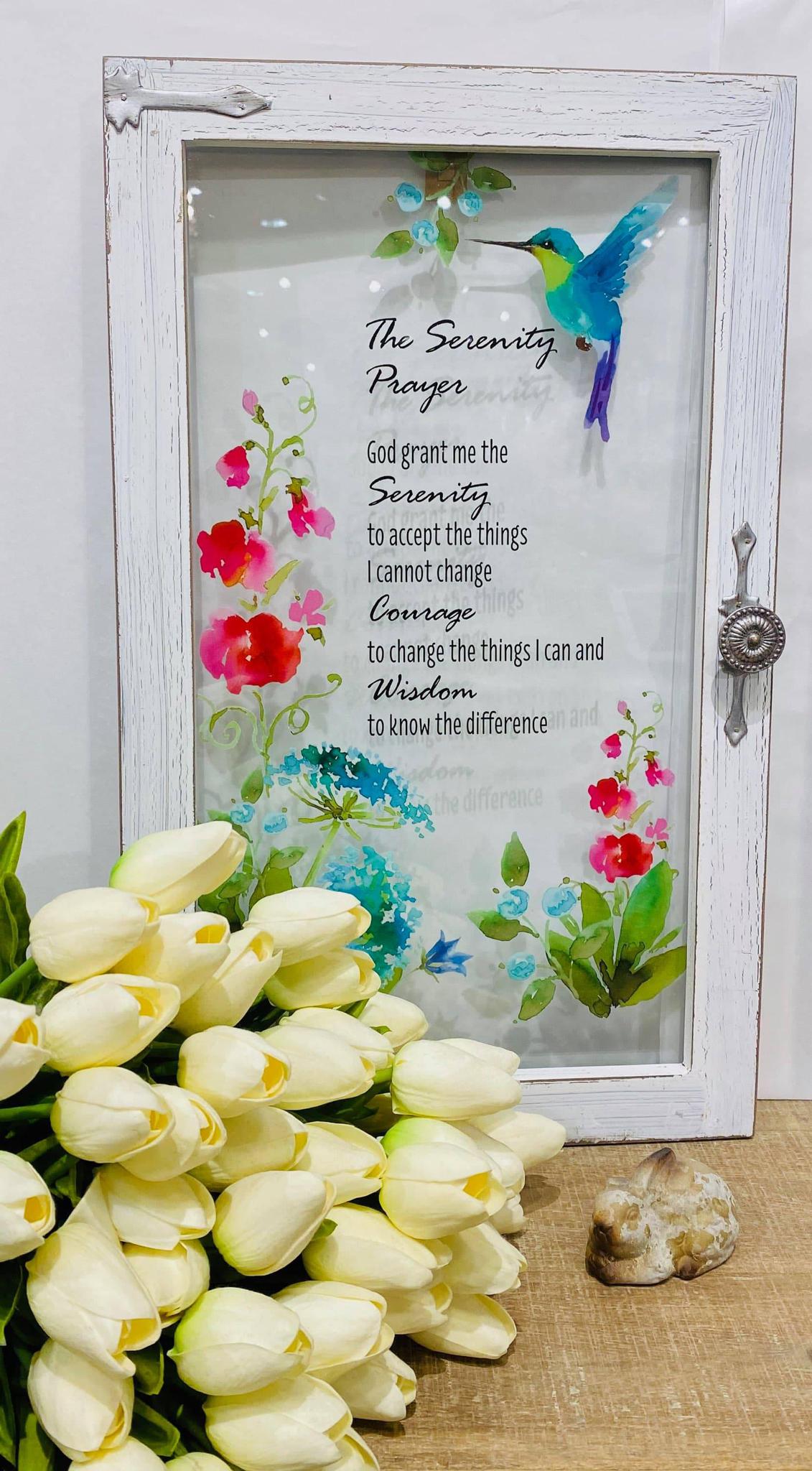 Serenity Prayer Window Plaque