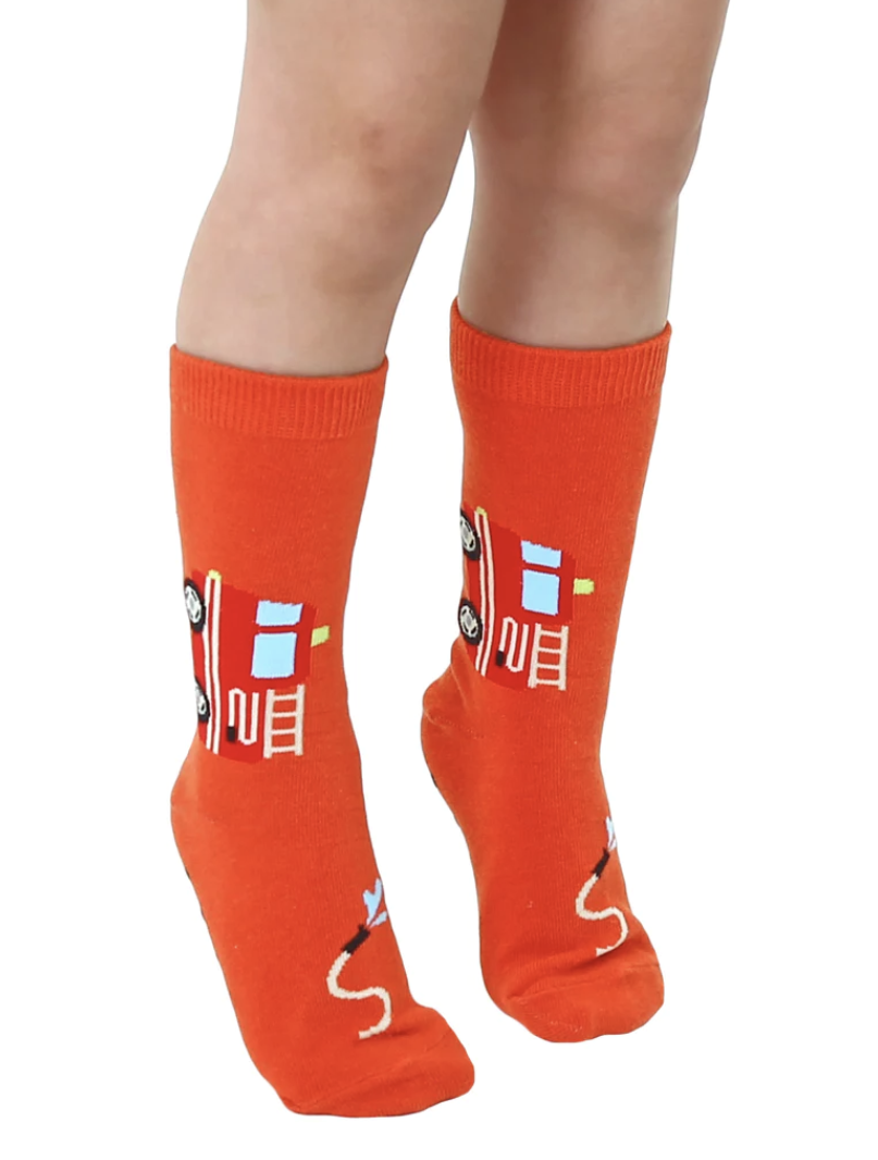 Fire Truck 3D Socks