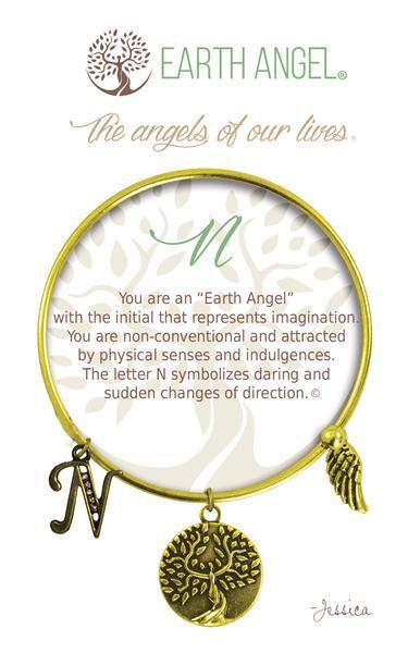 Letter N Earth Angel Bracelet