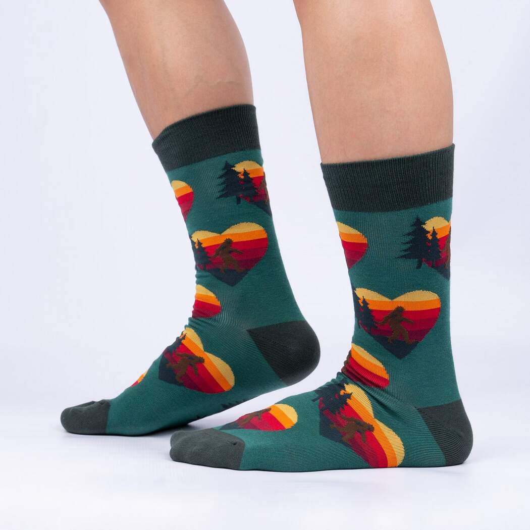 Bigfoot, Big Heart Crew Socks