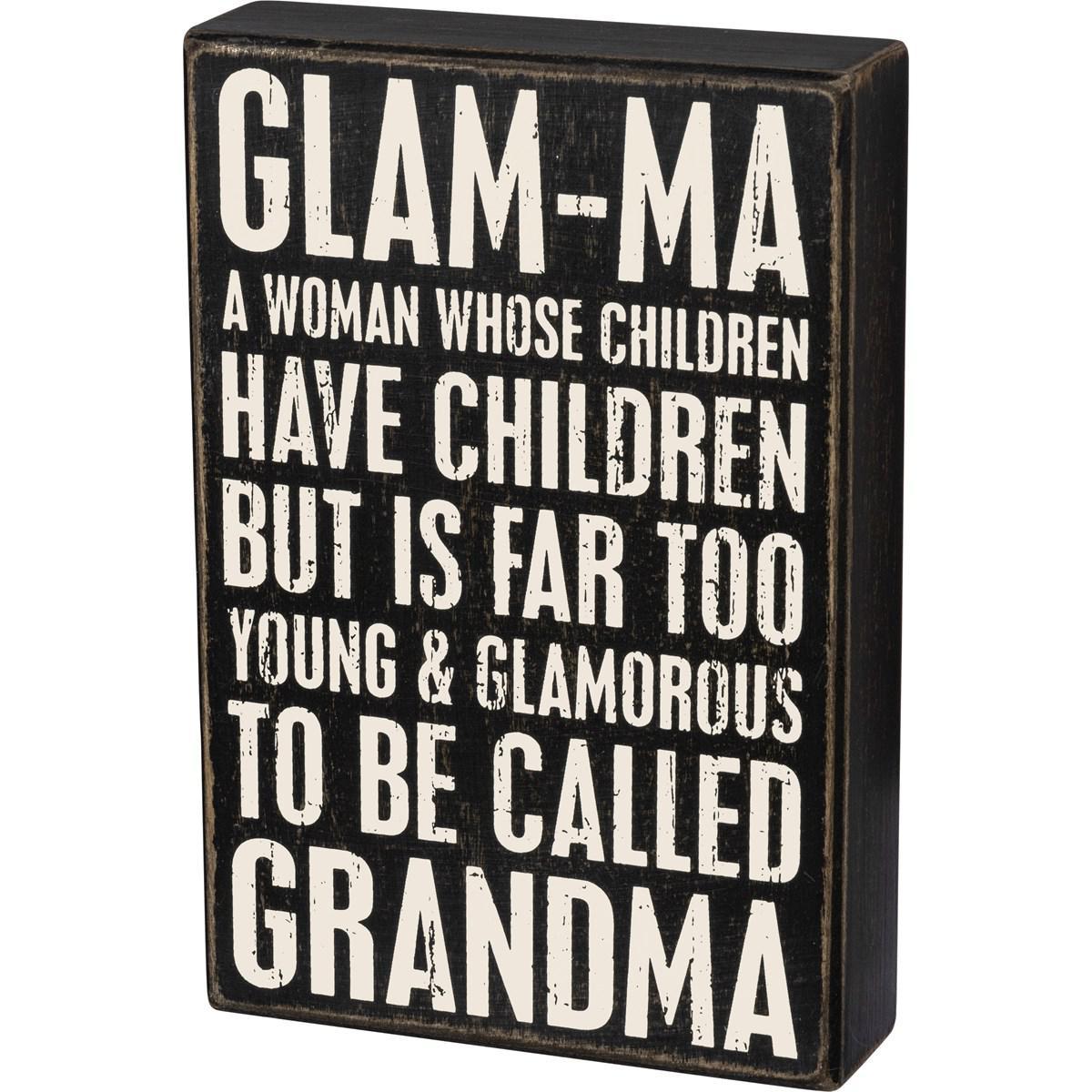 Glam-Ma Box Sign