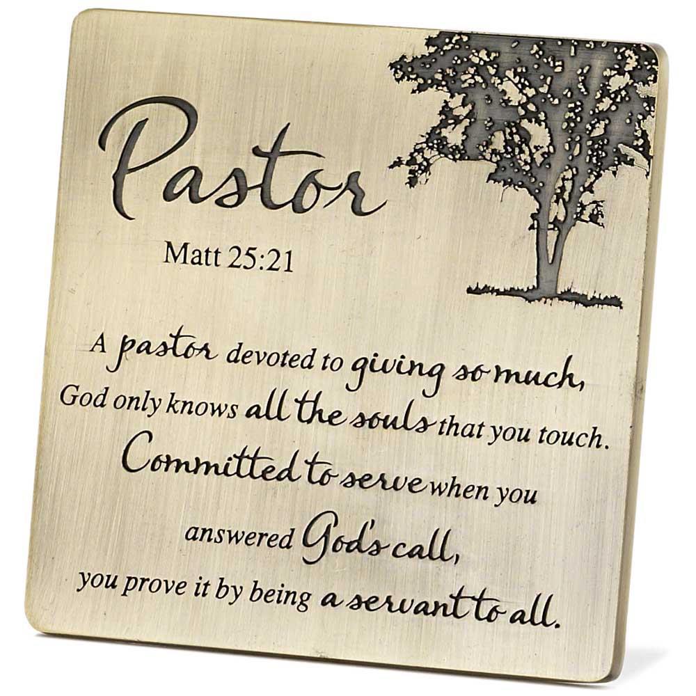 Pastor Tabletop Plaque
