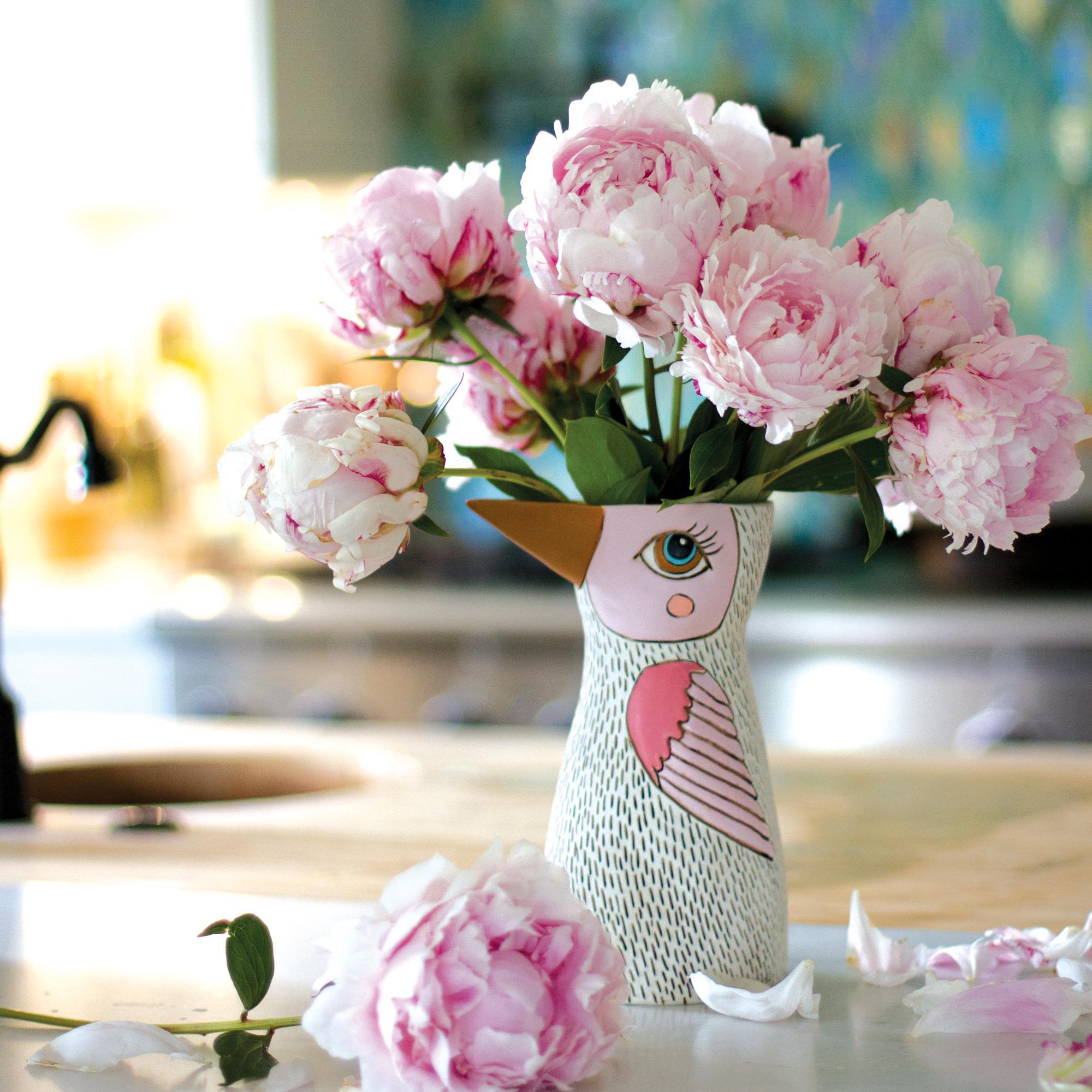 White Bird Watering Can/Vase