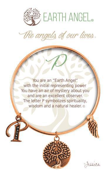 Letter P Earth Angel Bracelet