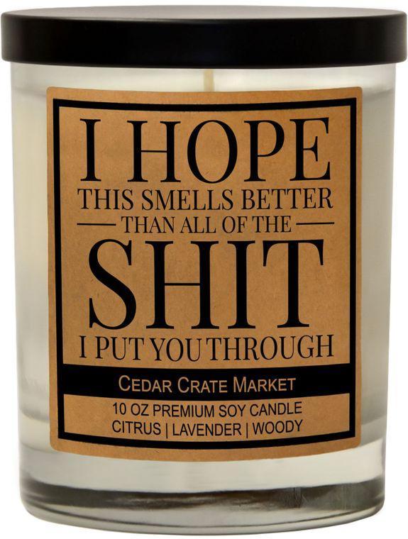 Smells Better Than The Shit I Put You Through Candle