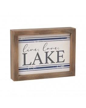 Love Lake Framed Sign