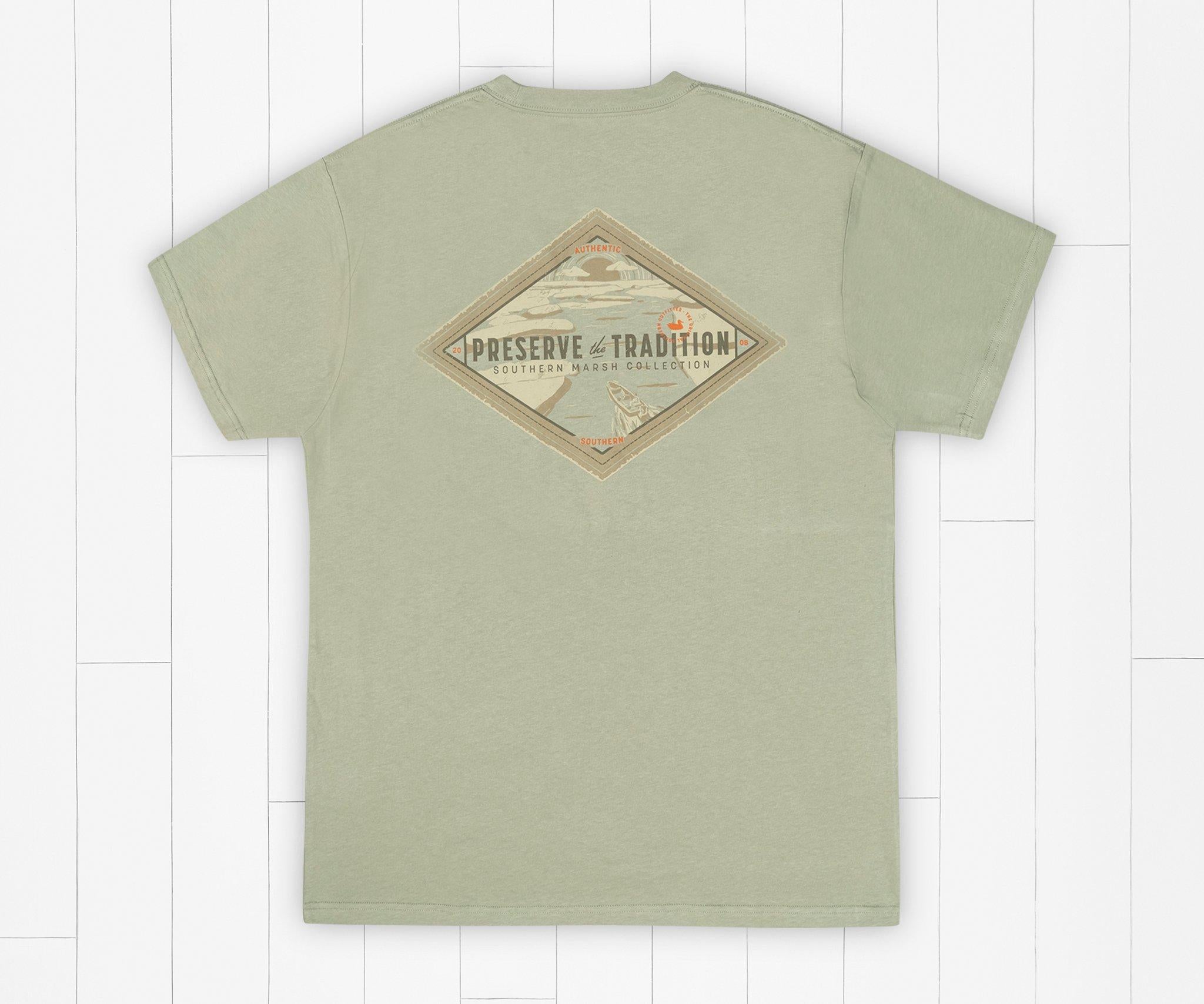 Southern Tradition Tee Morning Rise Bay Green