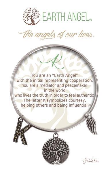 Letter K Earth Angel Bracelet
