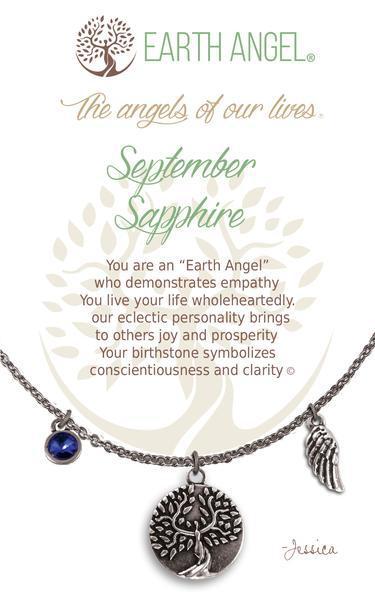 September Birthstone Earth Angel Necklace